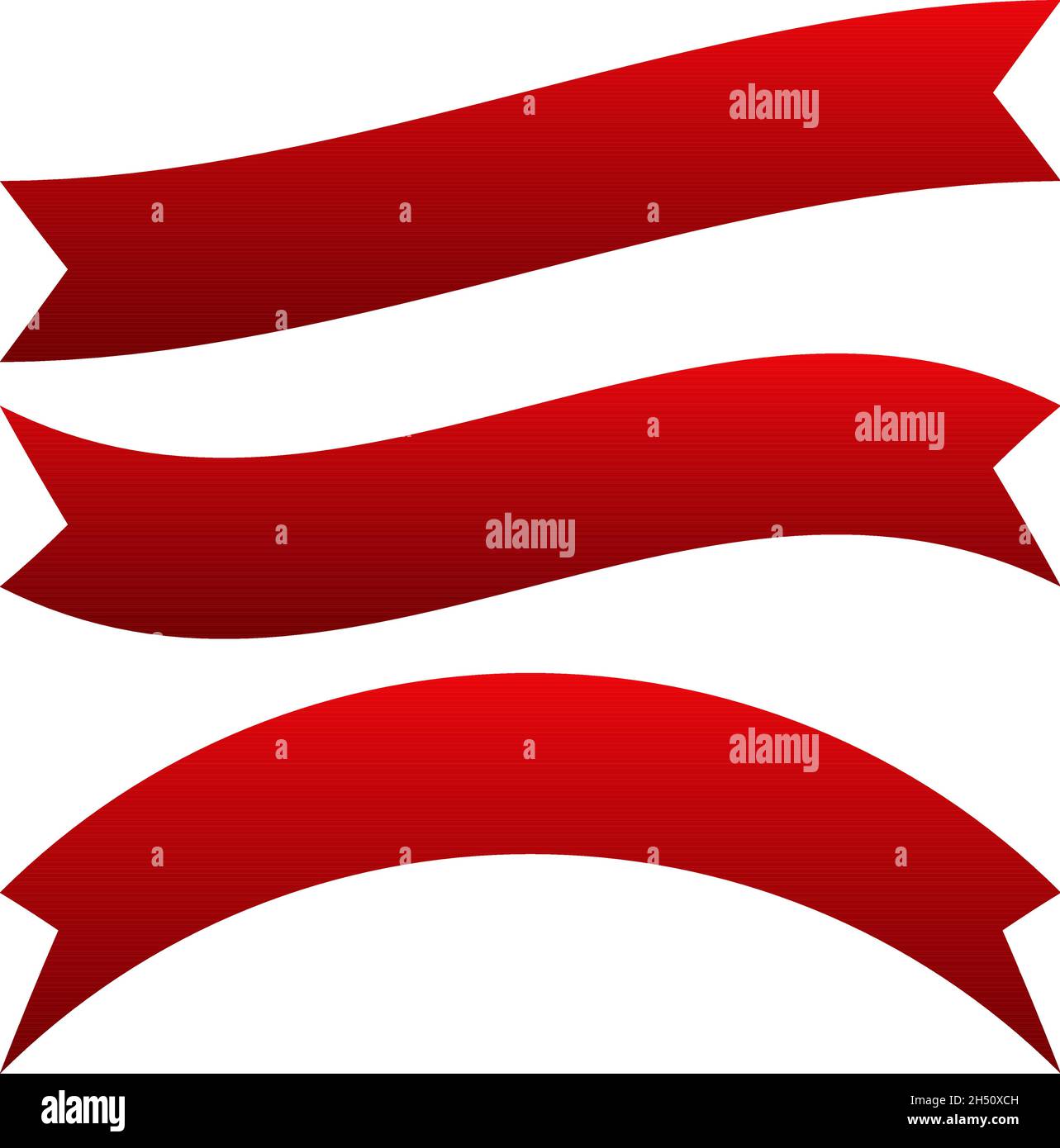 Banner, ribbon horizontal shape, design element - stock vector ...