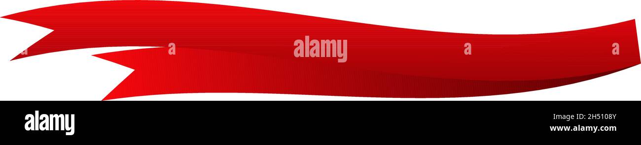 Banner, ribbon horizontal shape, design element - stock vector ...