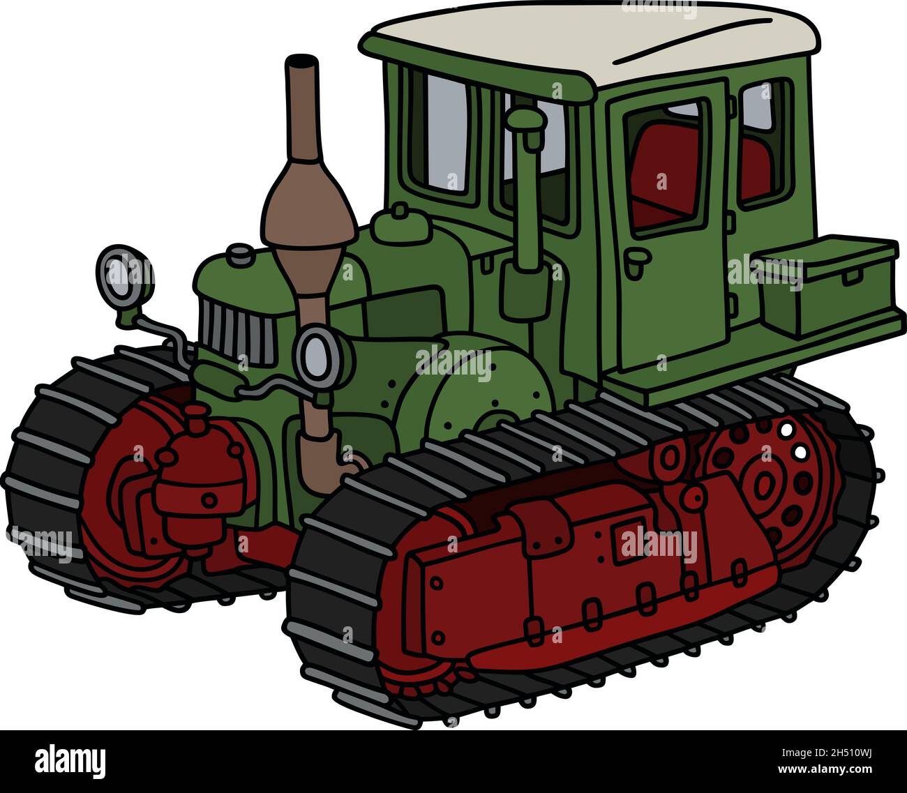 Hand drawing of an old green pimp Stock Vector Image & Art - Alamy