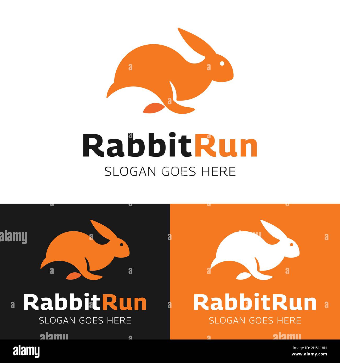 Rabbit Logo Design Gradient Colorful Graphic by syaefulans · Creative  Fabrica