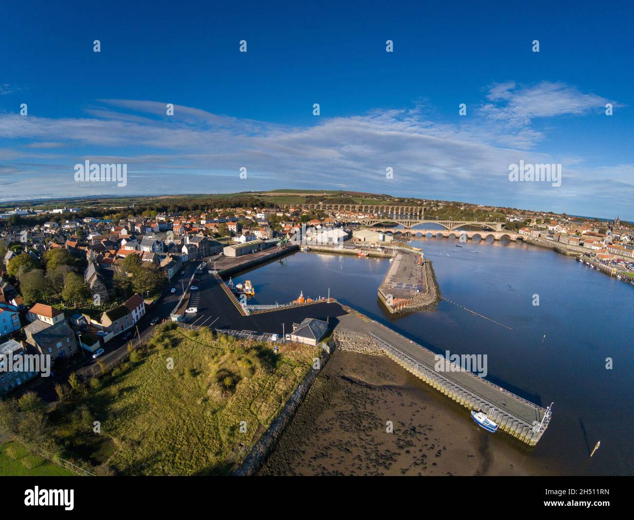 Port of Berwick a small harbour on the north east coast accessing the
