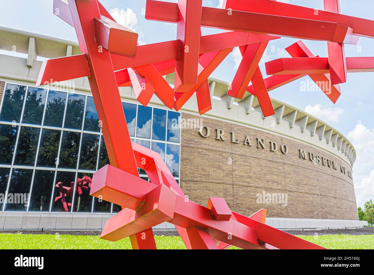 Florida orlando museum of art outside exterior front entrance hires