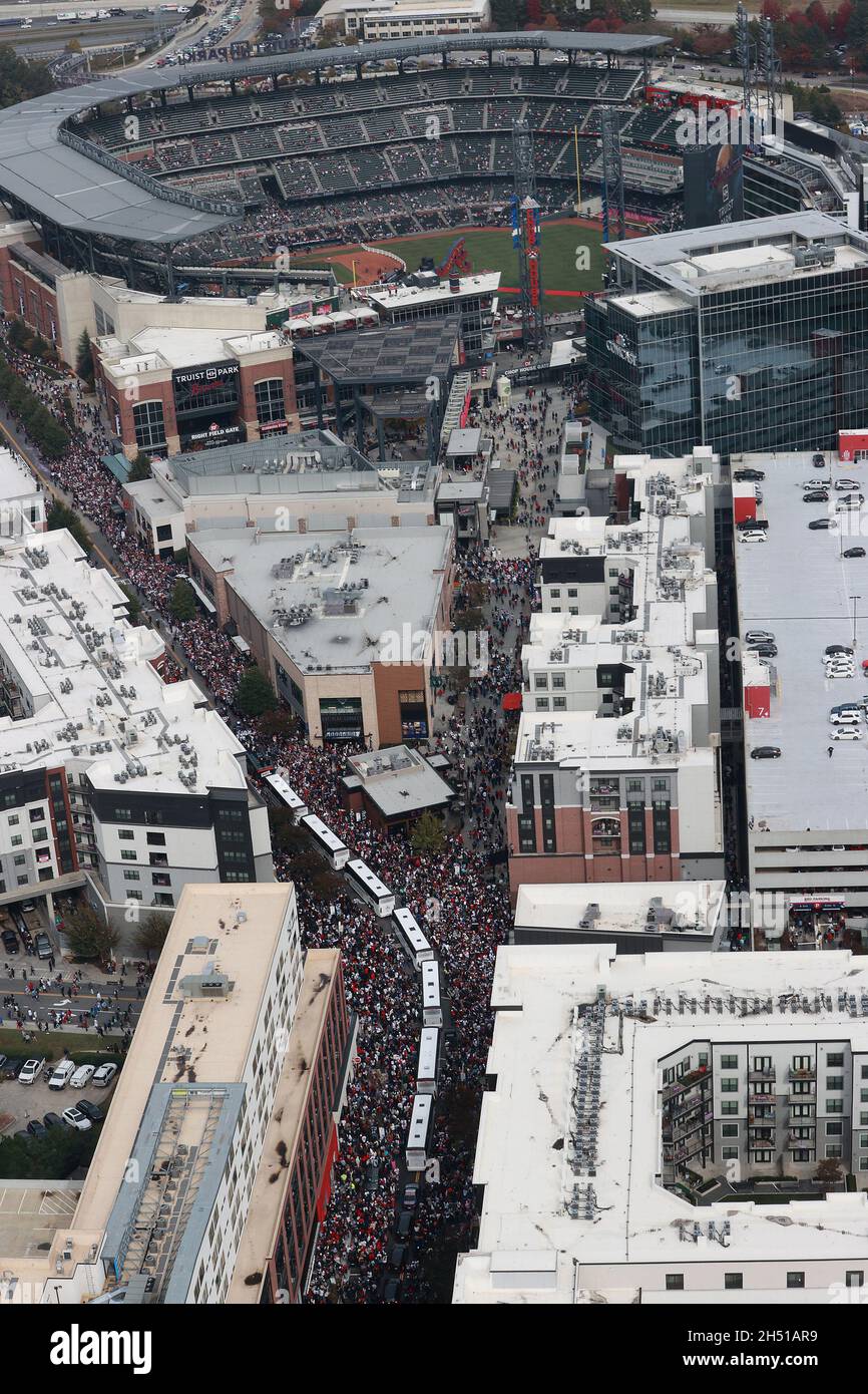 Atlanta Braves Suntrust Park Above Aerial Photo 