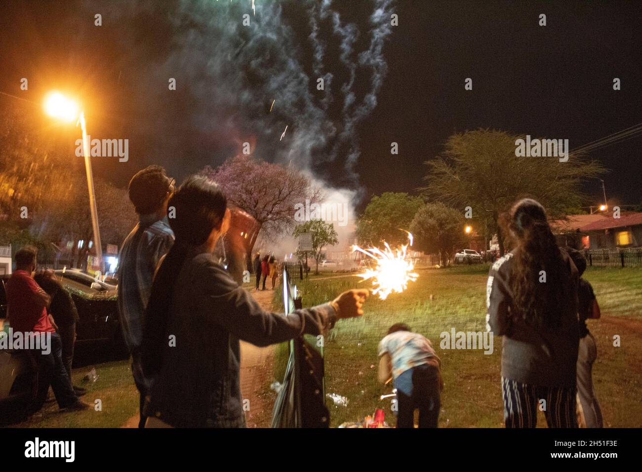 India Community in South Africa Celebrates Diwali Hindu Festival in Laudium Indian Community in
