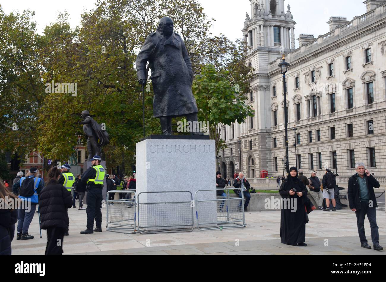 London, UK. 5th Nov, 2021. Million mask march in Parliament Square. Credit: JOHNNY ARMSTEAD/Alamy Live News Stock Photo