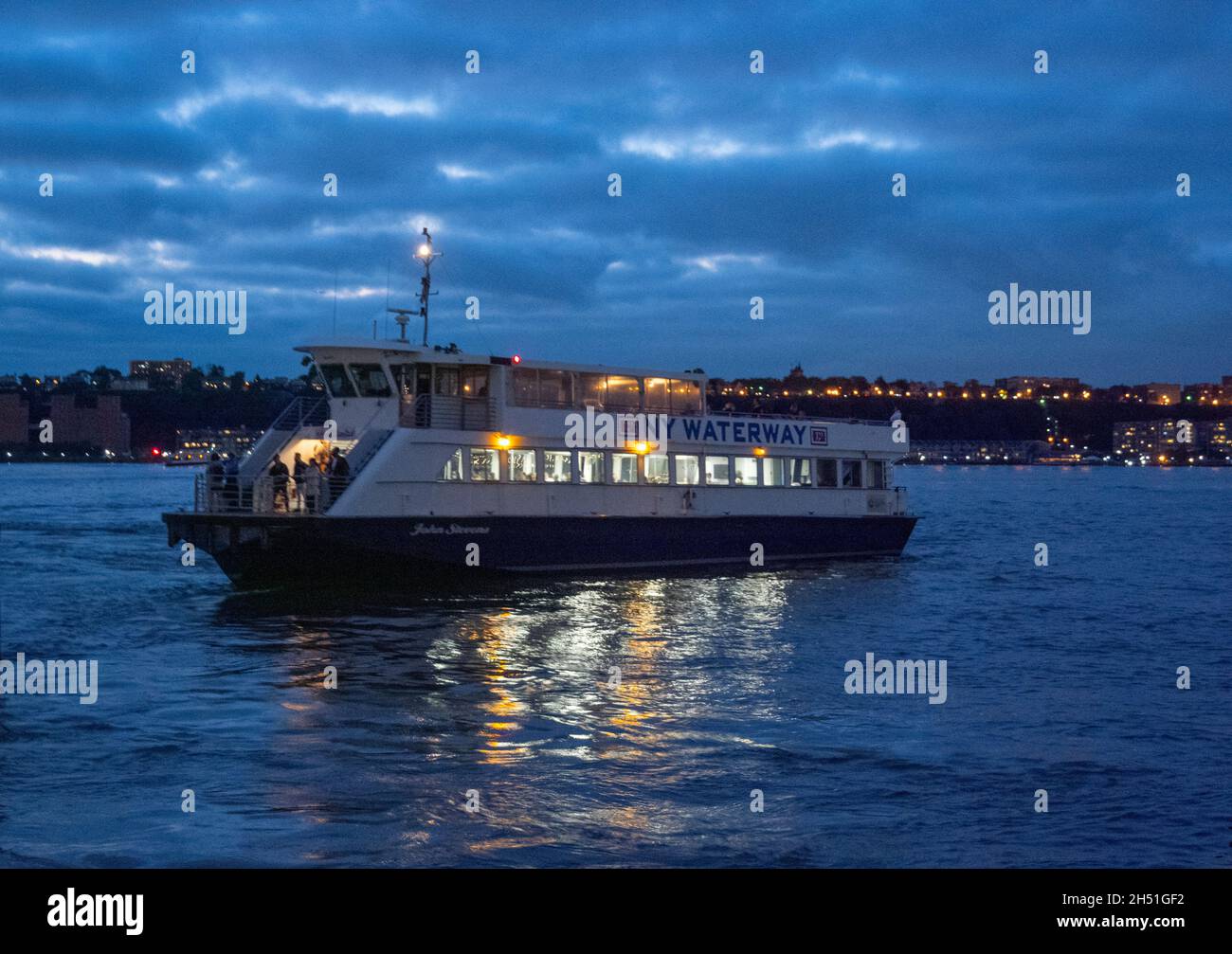 NY Waterways ferry from Manhattan to Hoboken New Jersey Stock Photo Alamy