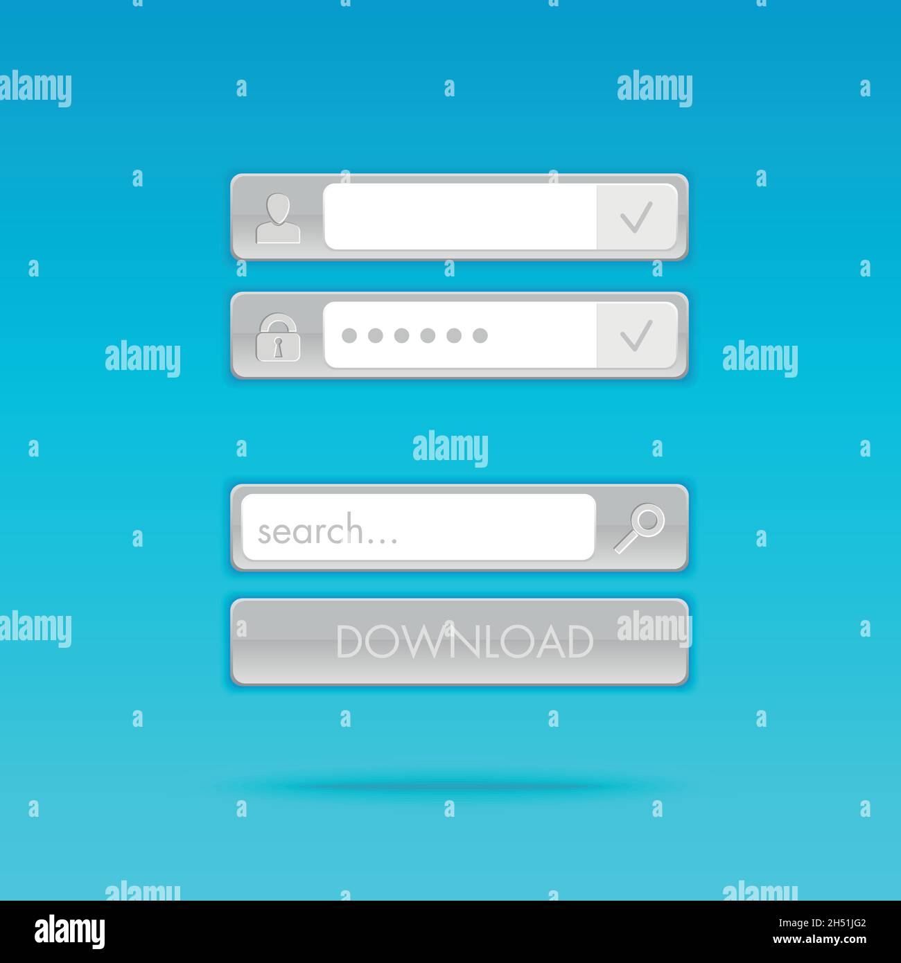 The modern vector login form eps 10 Stock Vector Image & Art - Alamy