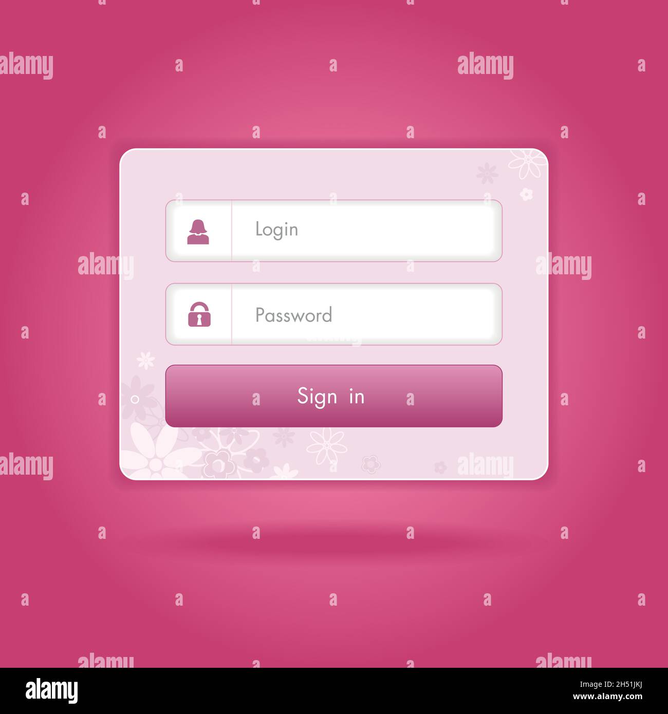 The modern vector login form eps 10 Stock Vector Image & Art Alamy