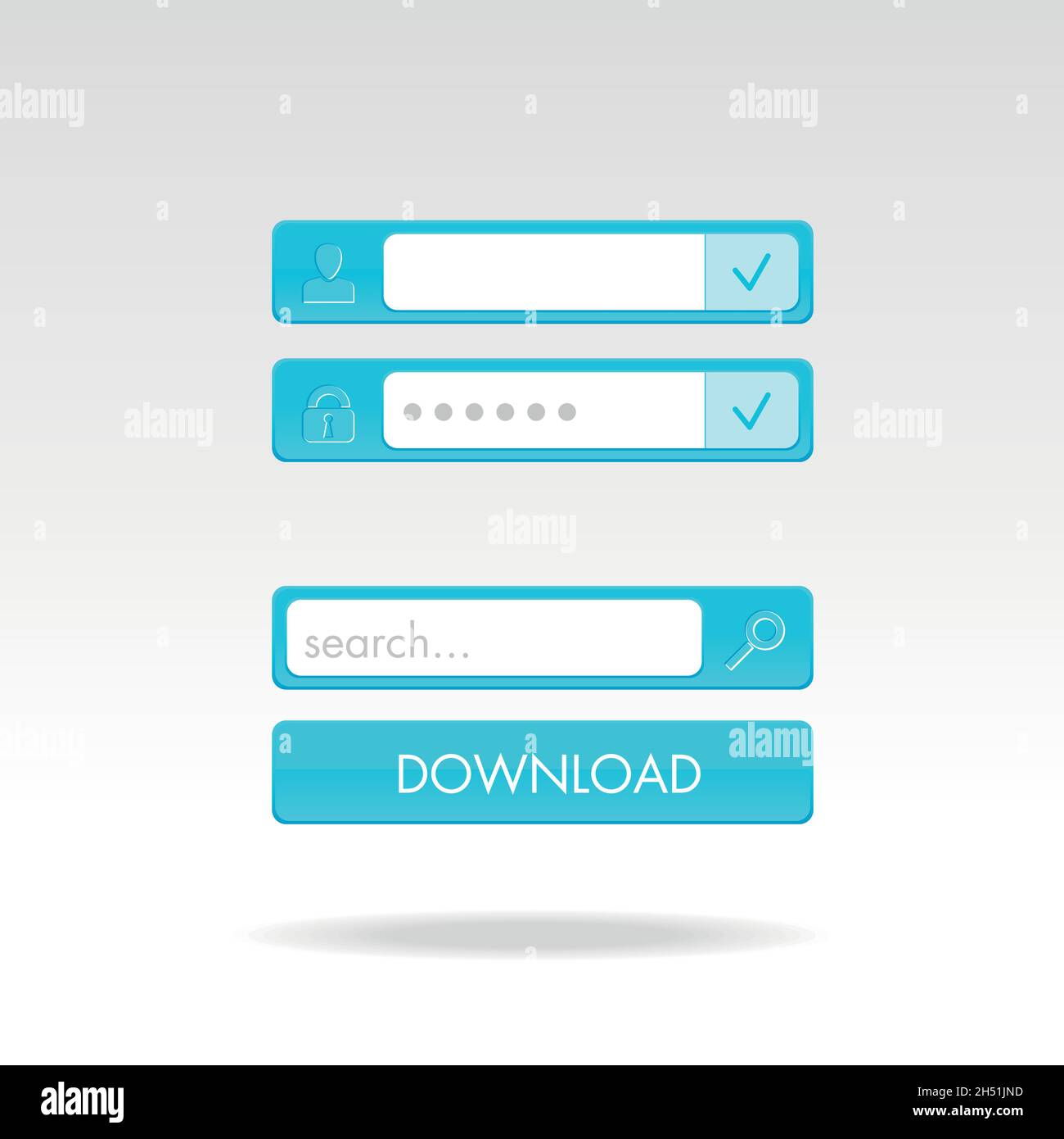 The modern vector login form eps 10 Stock Vector Image & Art - Alamy