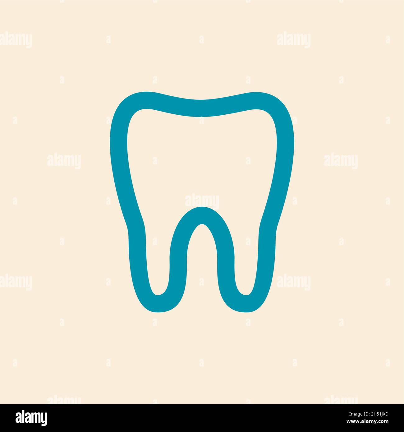 Tooth flat icon. Medical vector, eps 10 Stock Vector Image & Art - Alamy