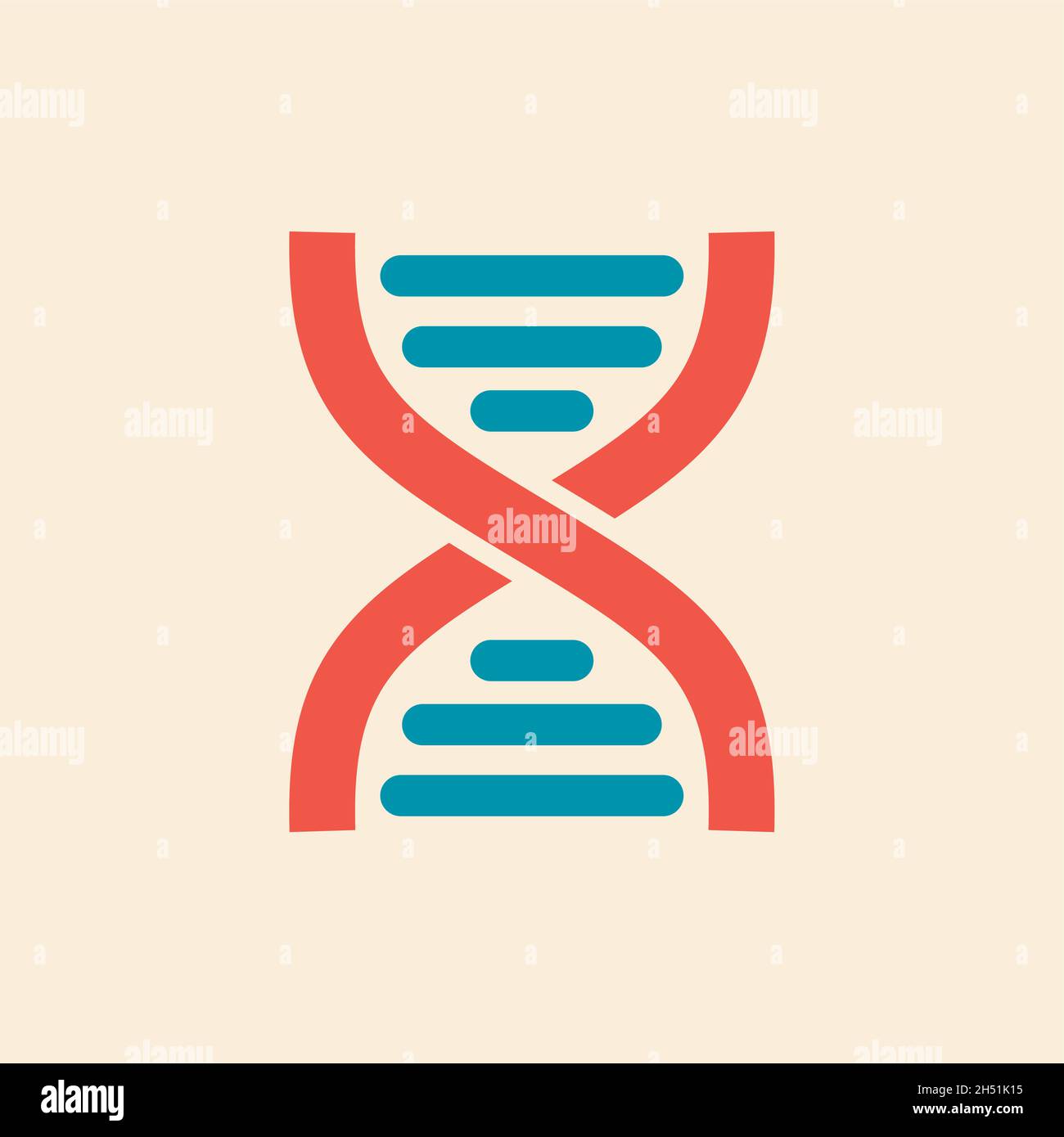 DNA flat icon. Medical vector, eps 10 Stock Vector Image & Art - Alamy