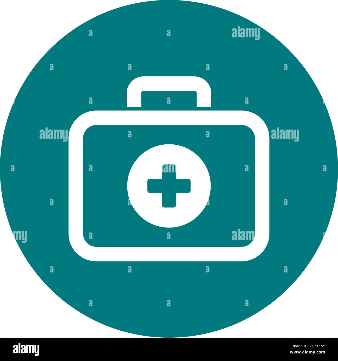 First aid kit flat icon. Medical vector, eps 10 Stock Vector Image ...