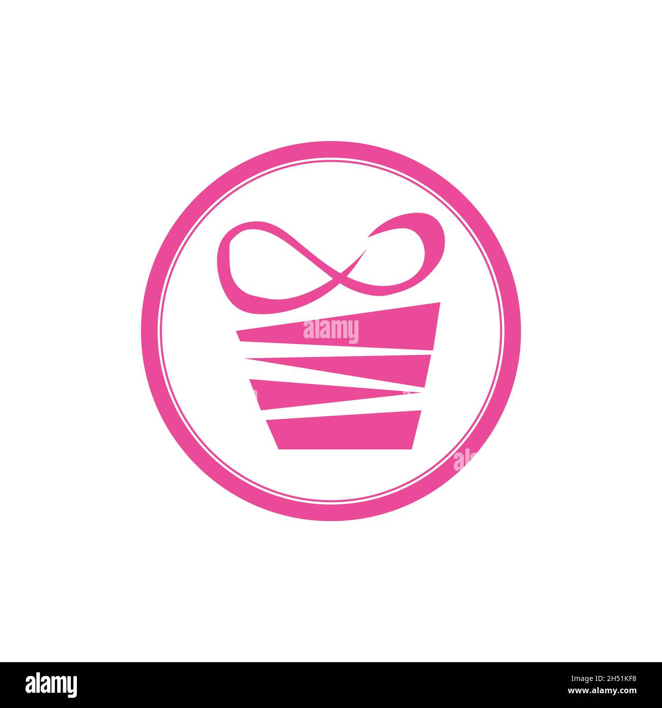 simple Gift Logo Simbol Desain Template Vektor Stock Vector