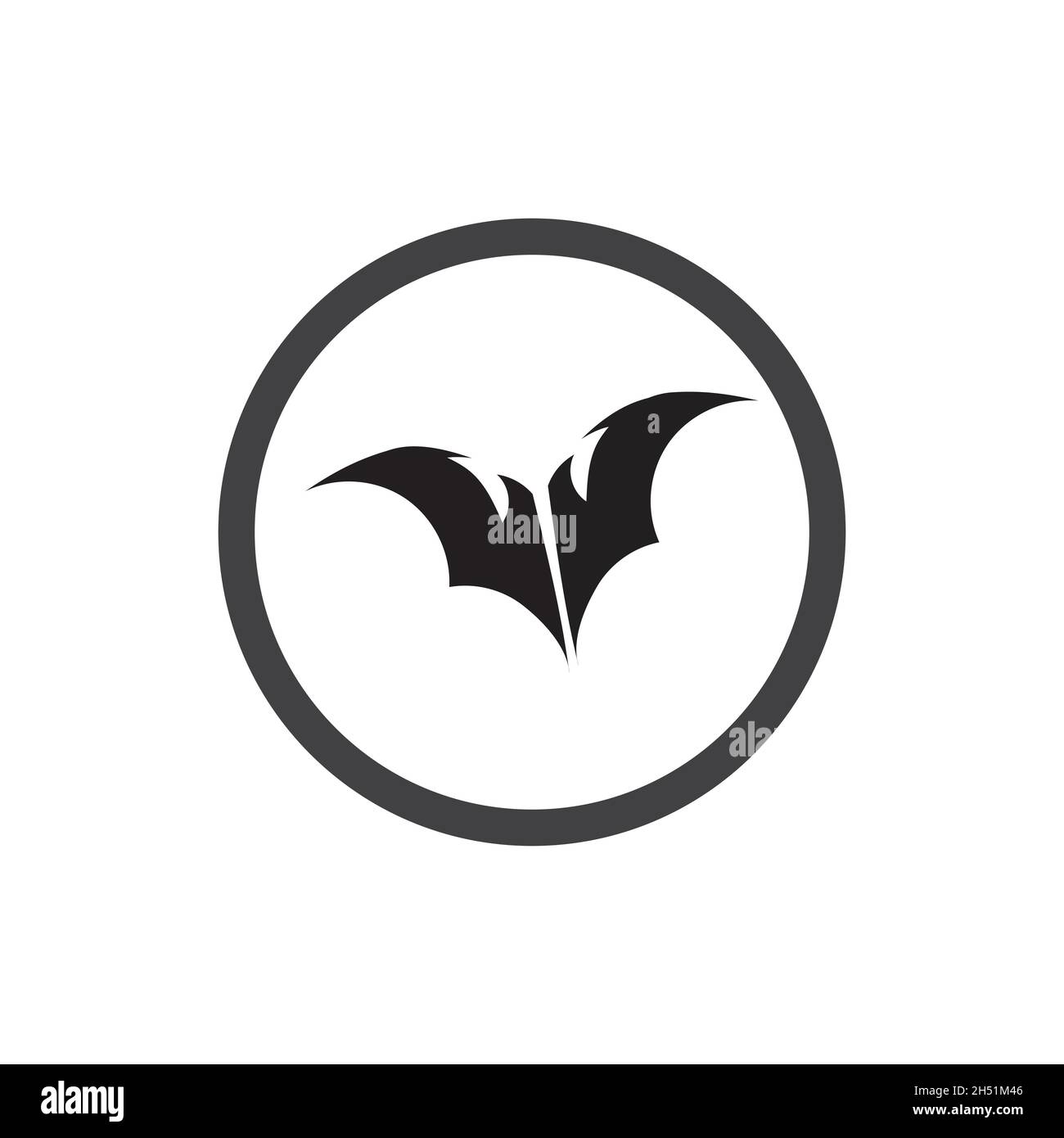 bat vector icon logo template illustration design Stock Vector