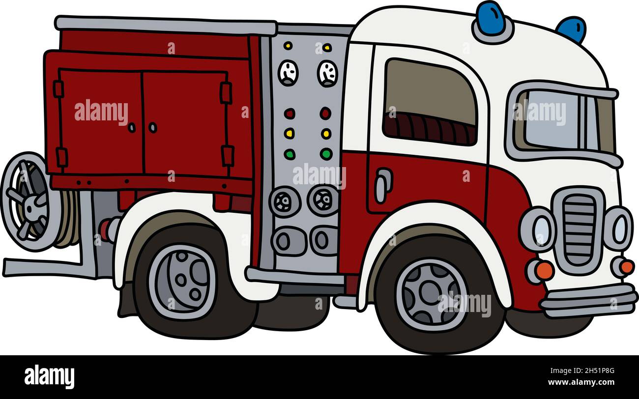 White fire truck hi-res stock photography and images - Alamy