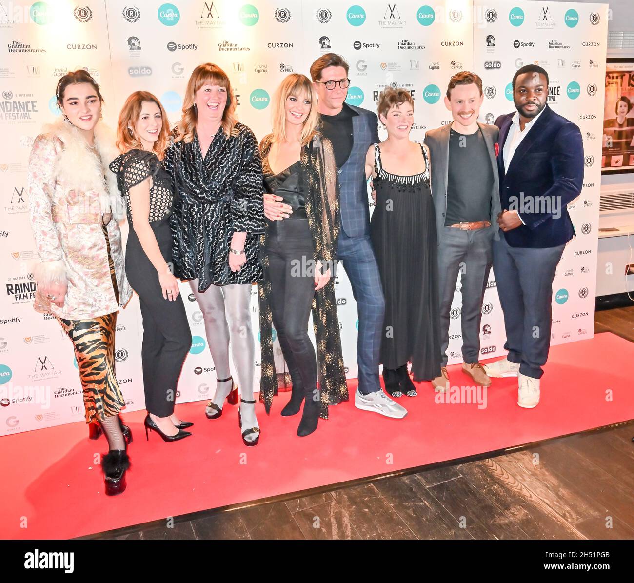 London, UK. 05th Nov, 2021. Julie Dray, Kirsty Bell, Morgana Robinson, Ben Charles Edwards, Camilla Rutherford, Daniel Ward attended the Bird Flew In - World Premiere at Curzon Soho, London, UK. 2021-11-05. Credit: Picture Capital/Alamy Live News Stock Photo
