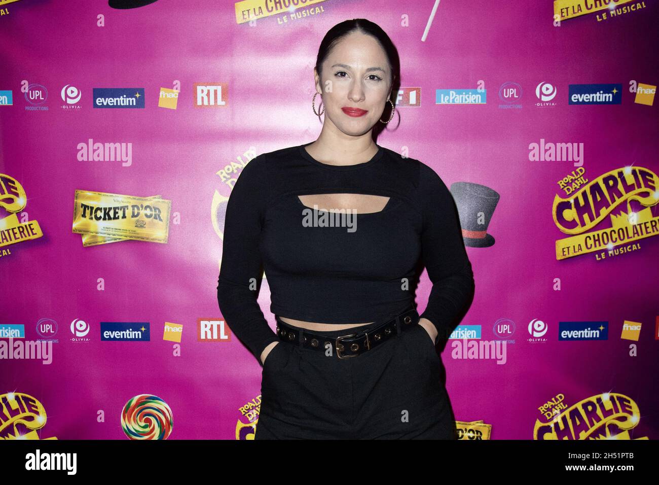 Paris, France. 05th Nov, 2021. Charlotte Namura attending the Charlie Et La Chocolaterie musical show Premiere at the Theatre du Gymnase in Paris, France on November 05, 2021. Photo by Aurore Marechal/ABACAPRESS.COM Credit: Abaca Press/Alamy Live News Stock Photo