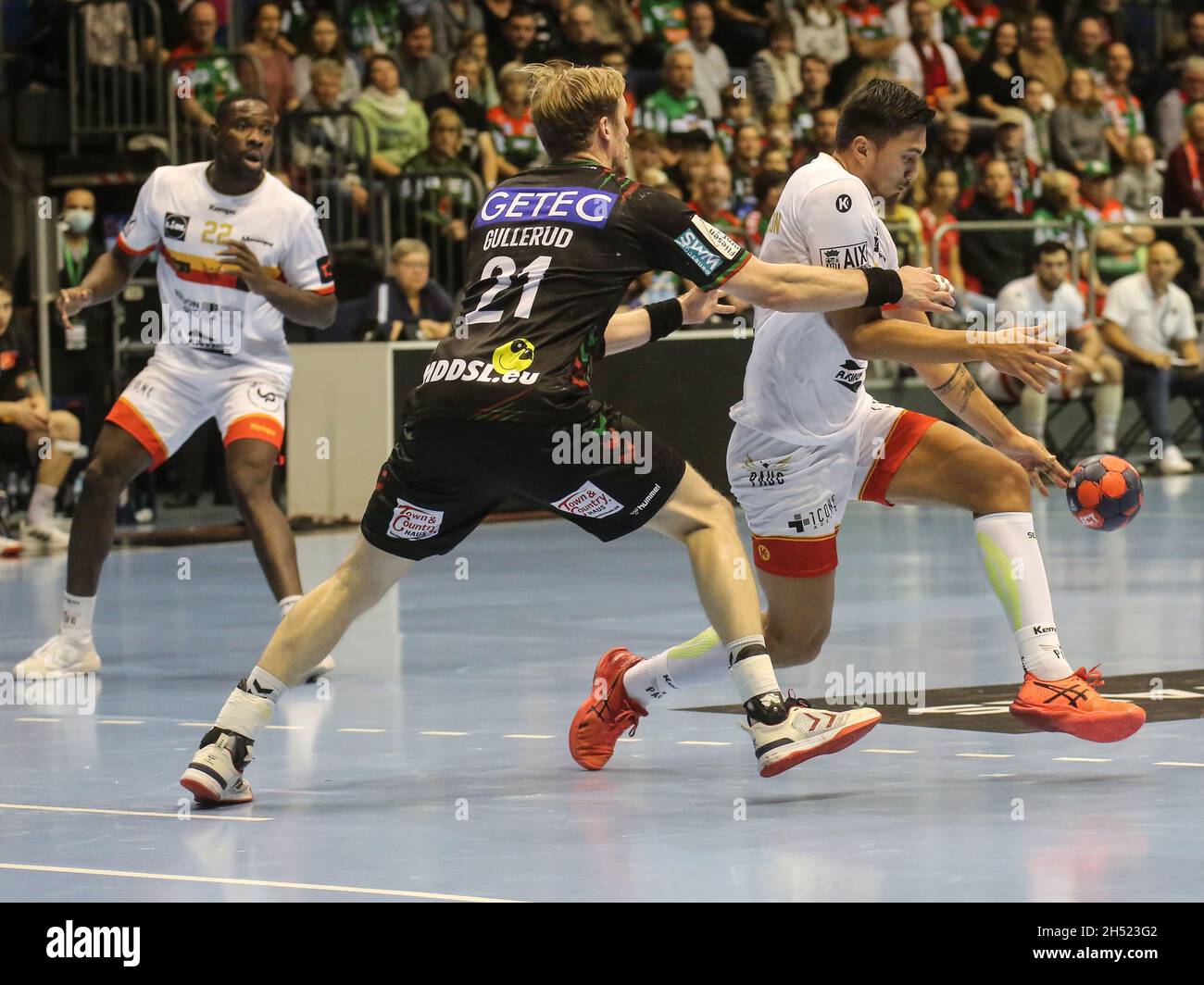 Norwegian Handball Player Magnus Gullerud SC Magdeburg And Icelandic Handball Player Kristjan