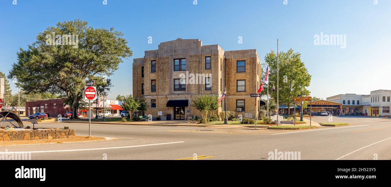 Murfreesboro, Arkansas, USA - September  26, 2021: The Historic South Pike County Courthouse Stock Photo