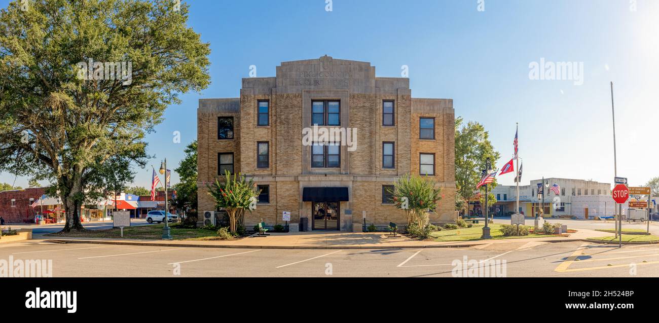 Murfreesboro, Arkansas, USA - September  26, 2021: The Historic South Pike County Courthouse Stock Photo