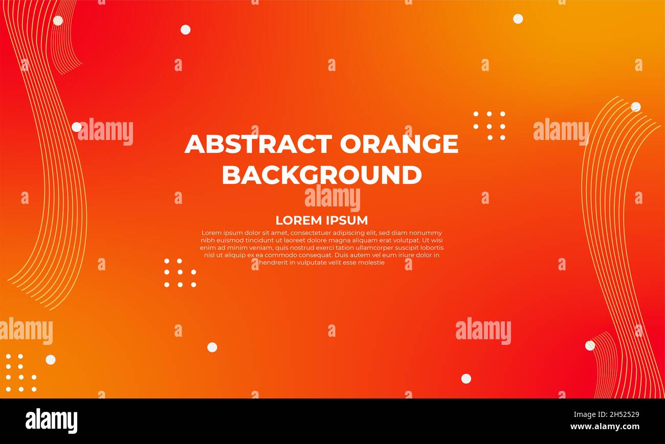 abstract orange gradient geometric background design Stock Photo - Alamy