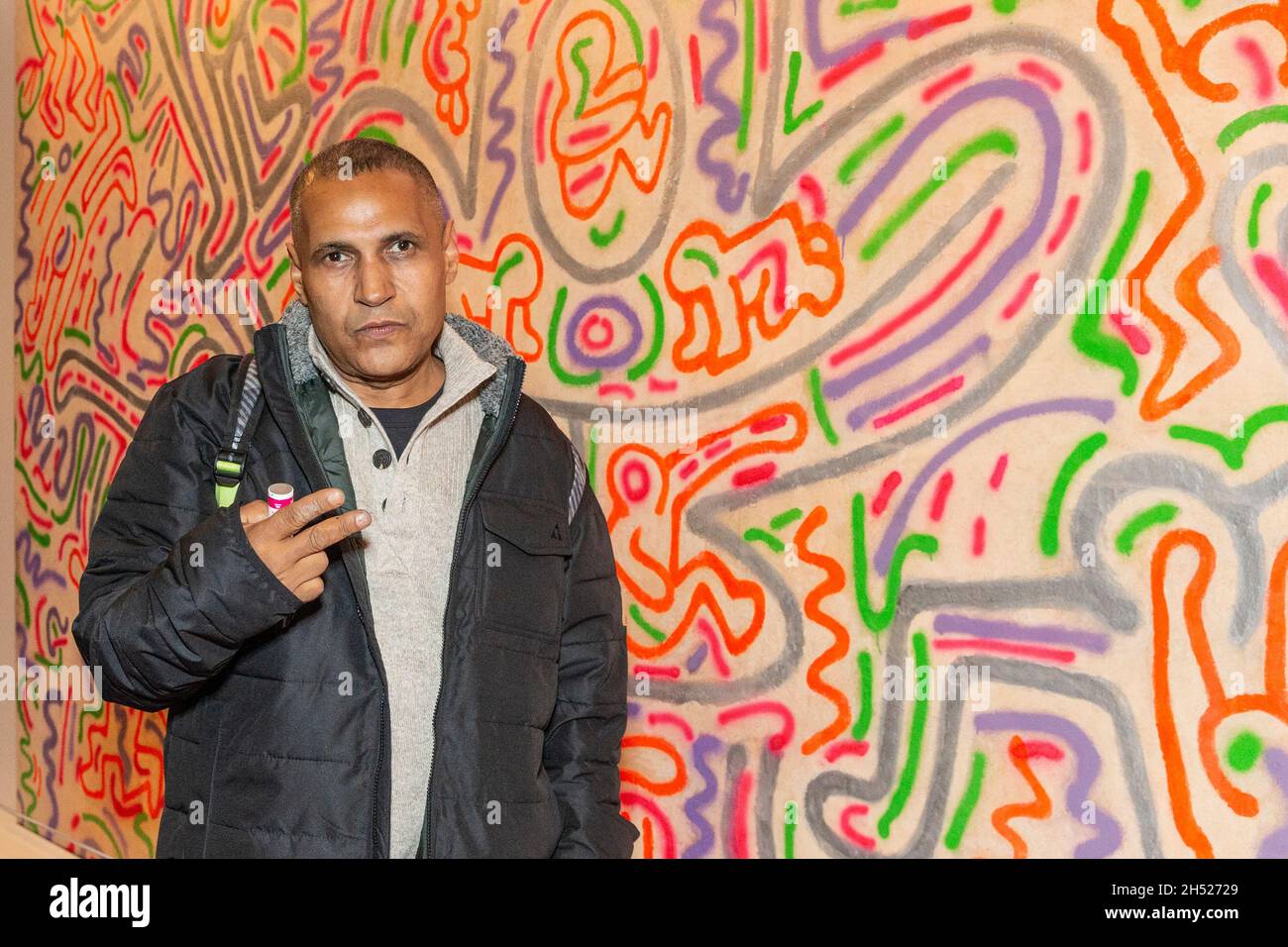New York, NY - November 5, 2021: Artist Angel Ortiz attends special