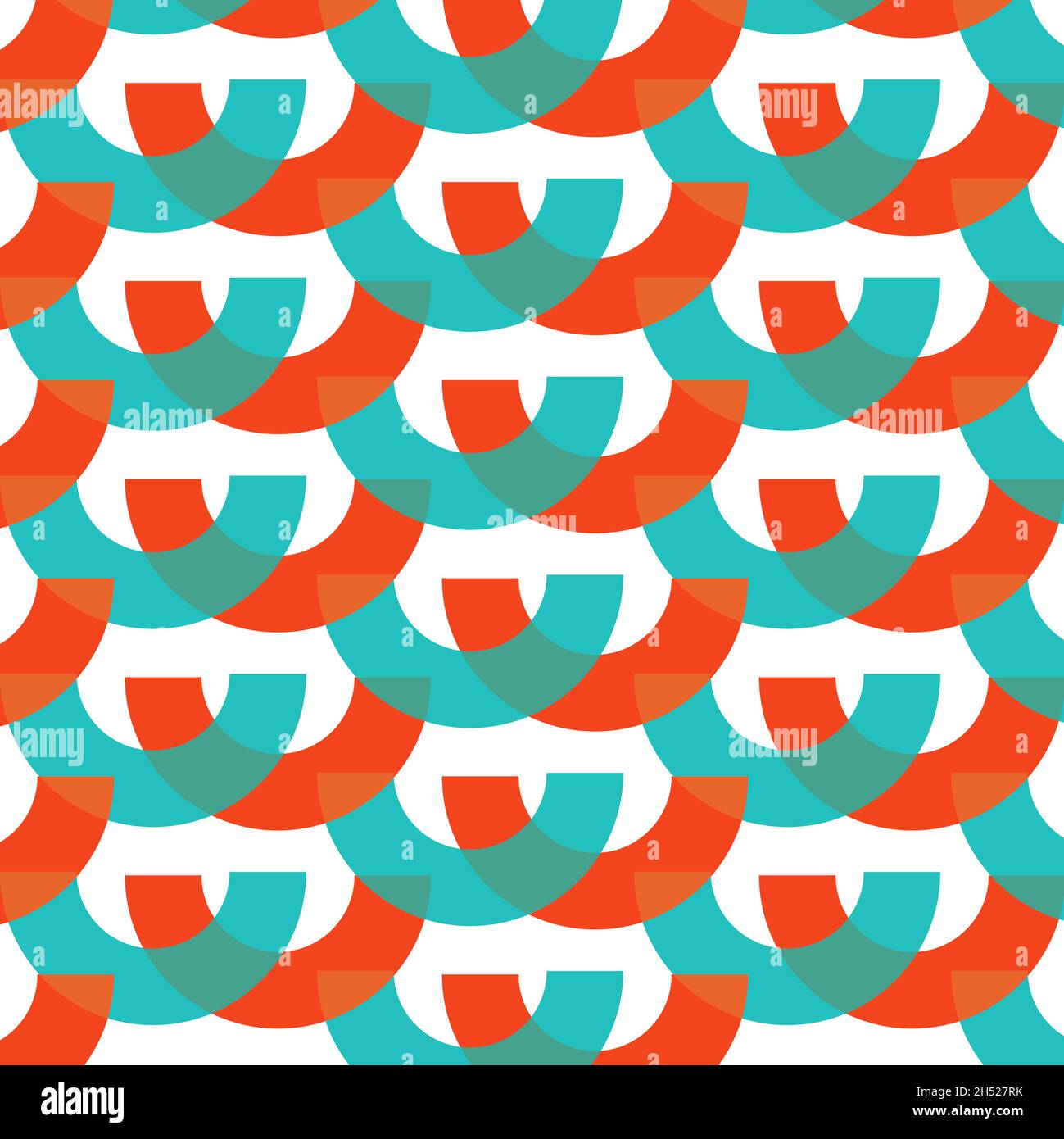 Colourful Curves Seamless Vector Pattern Stock Vector