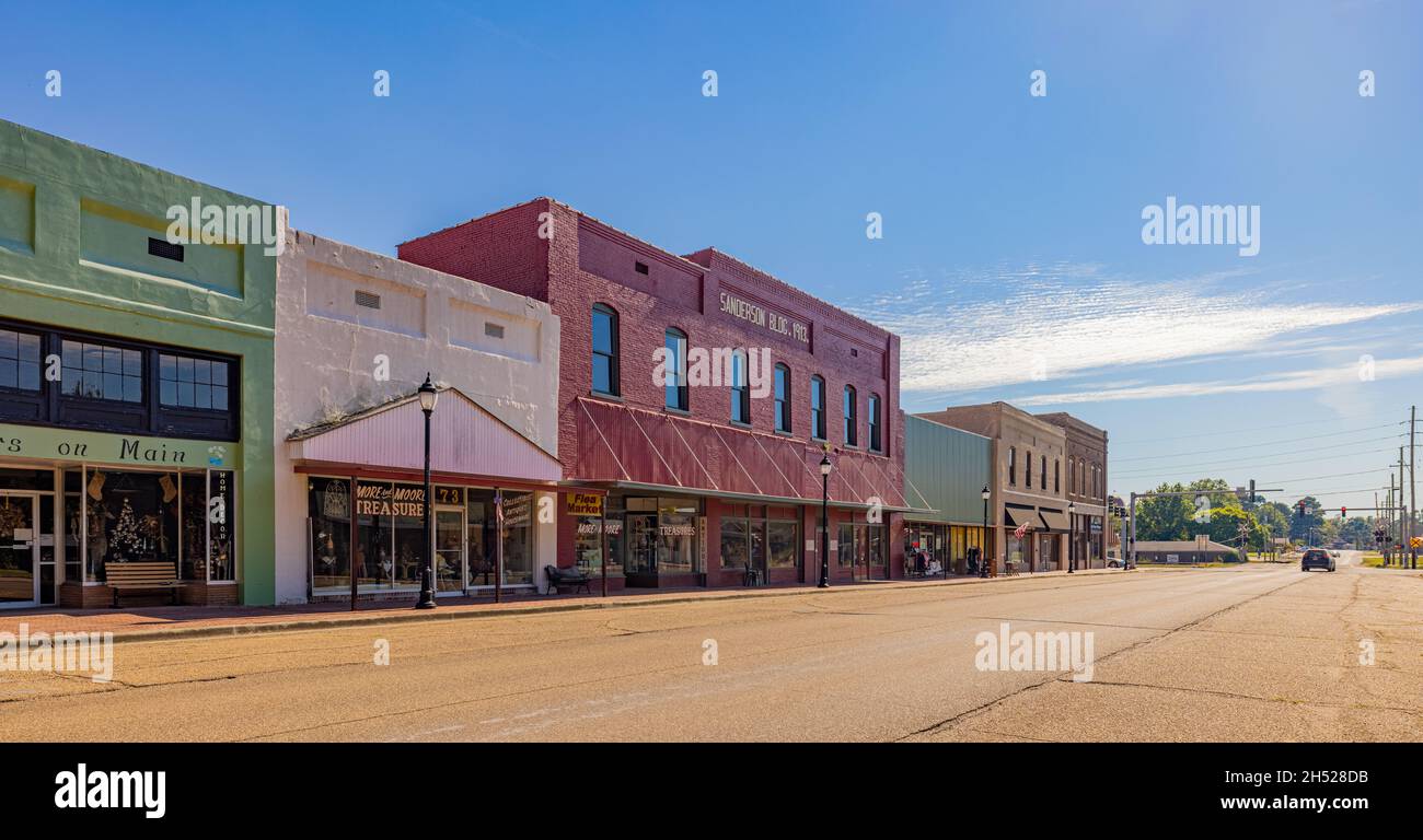 Ashdown, Arkansas, USA September 26, 2021 The old business district