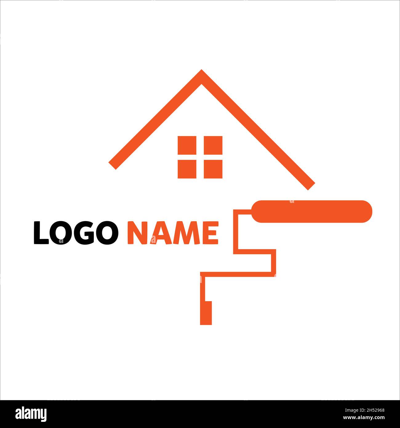 Paint house logo design vector illustration Stock Vector Image & Art