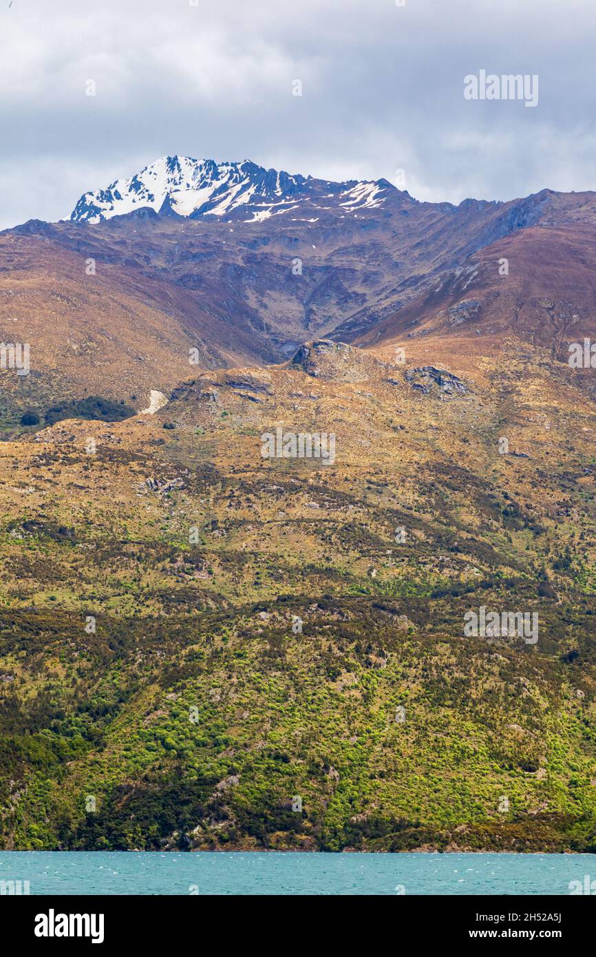 Beauty of New Zealand. Cliffs and water. South Island Stock Photo - Alamy