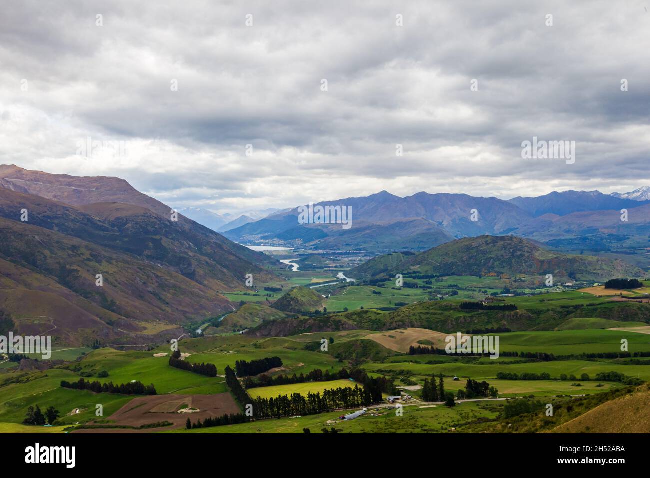 Scenic views of the mountains of the South Island. Queenstown area. New Zealand Stock Photo