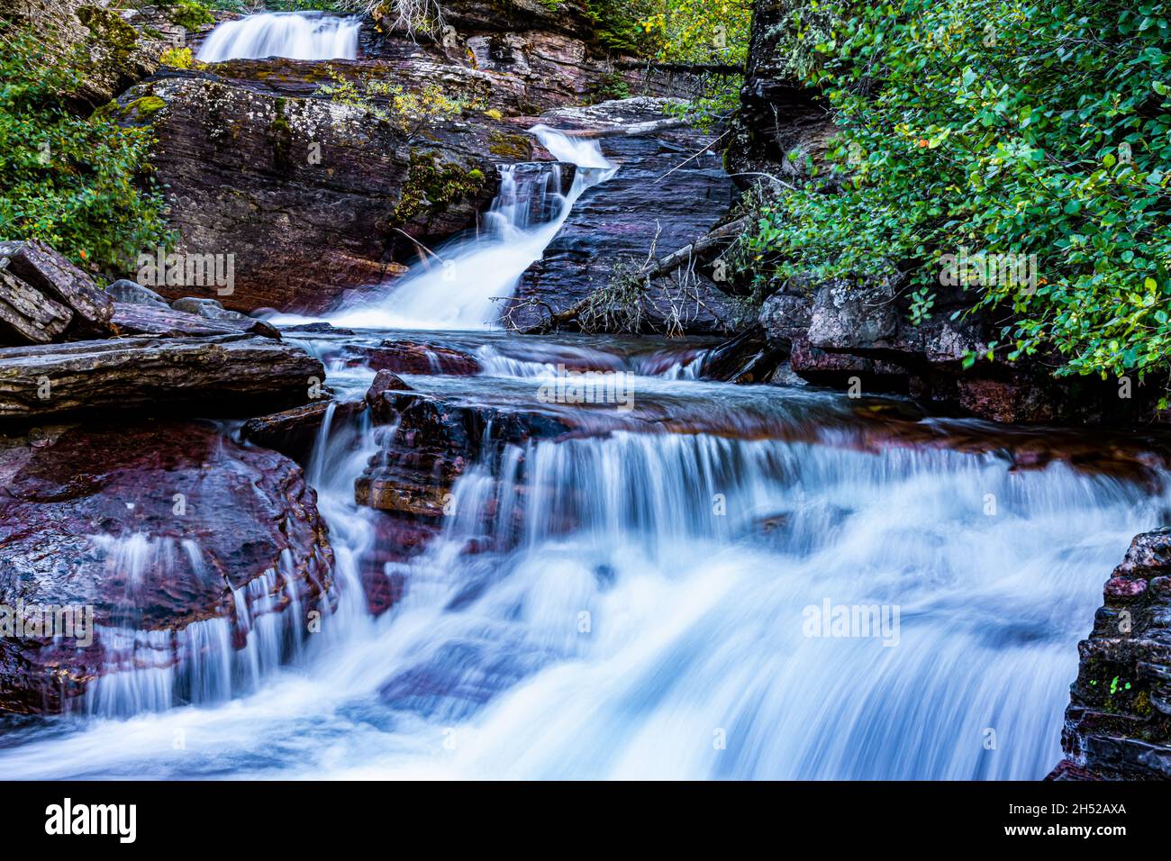 St mary falls glacier national park hi-res stock photography and images ...