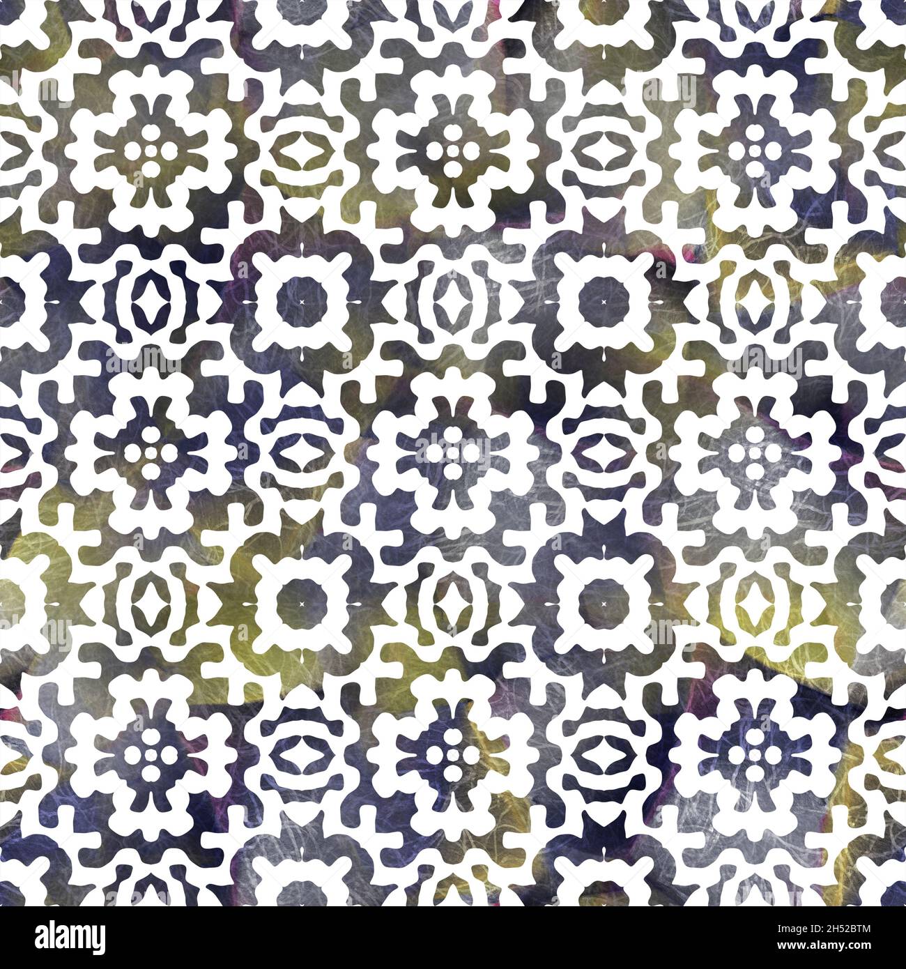 Seamless white on color interior wall tile style surface pattern design ...