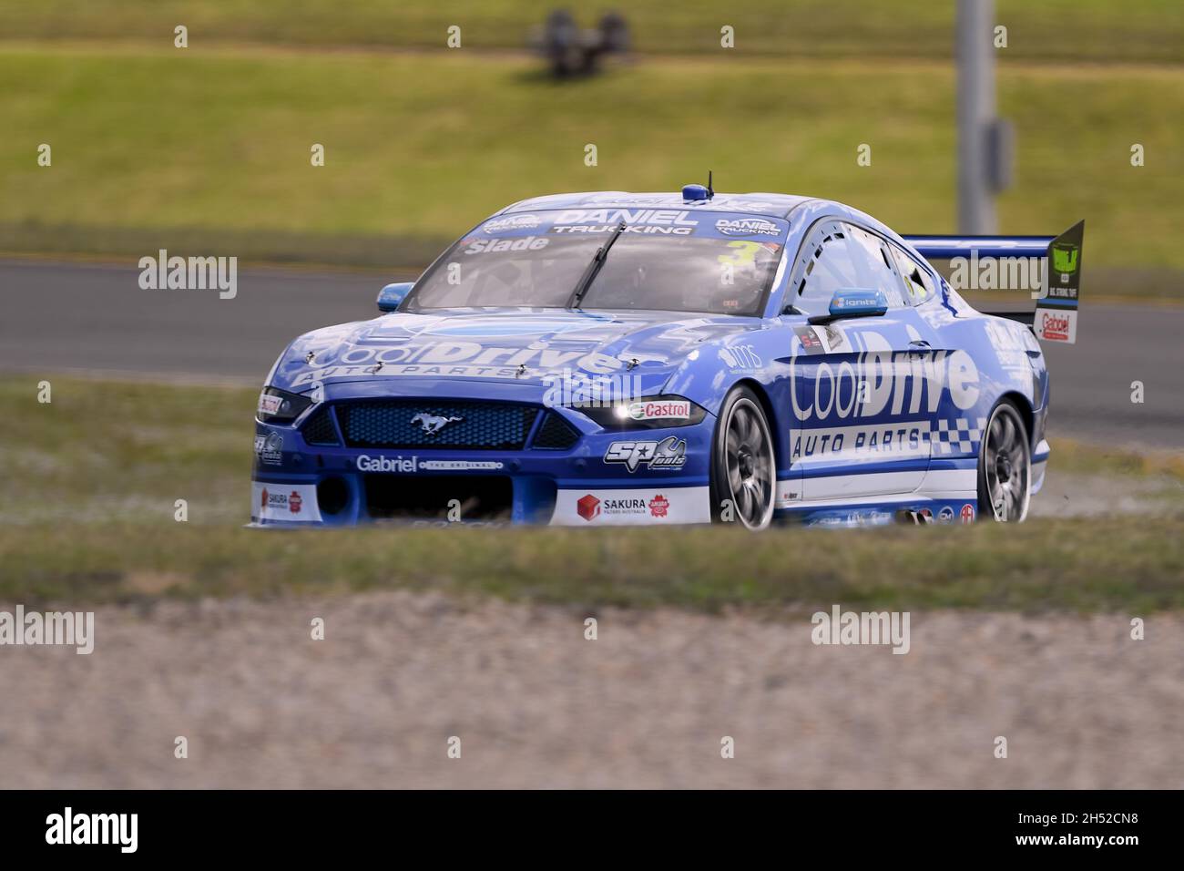 Melbourne, Australia, 6 November, 2021. Tim Slade in the Blanchard Racing Team Ford Mustang during the V8 Supercars Sydney SuperNight at Sydney Motorsport Park, on November 06, 2021 in Sydney, Australia. Credit: Steven Markham/Speed Media/Alamy Live News Stock Photo