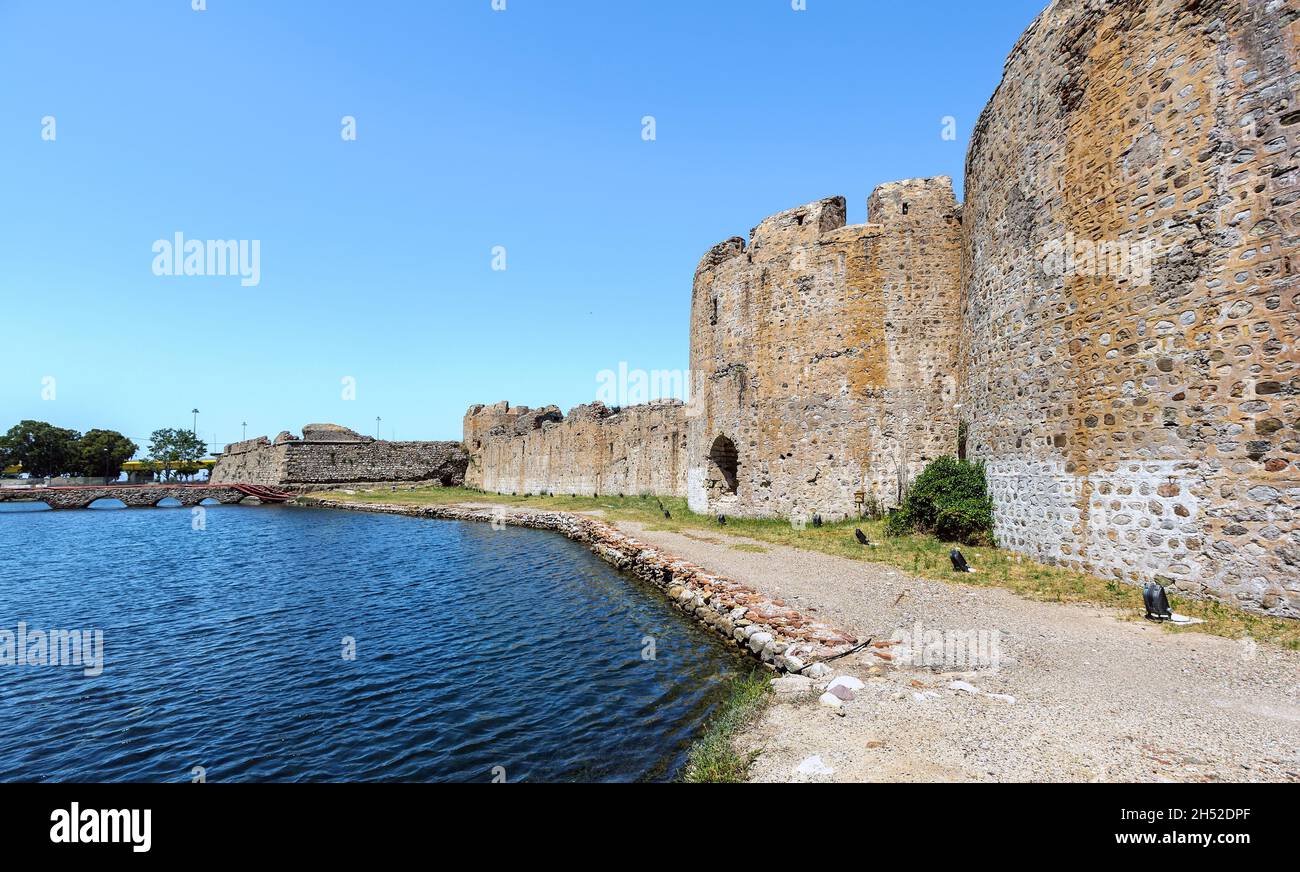Fortress of Rion. Cultural heritage Rio , Patra , Greece Stock Photo