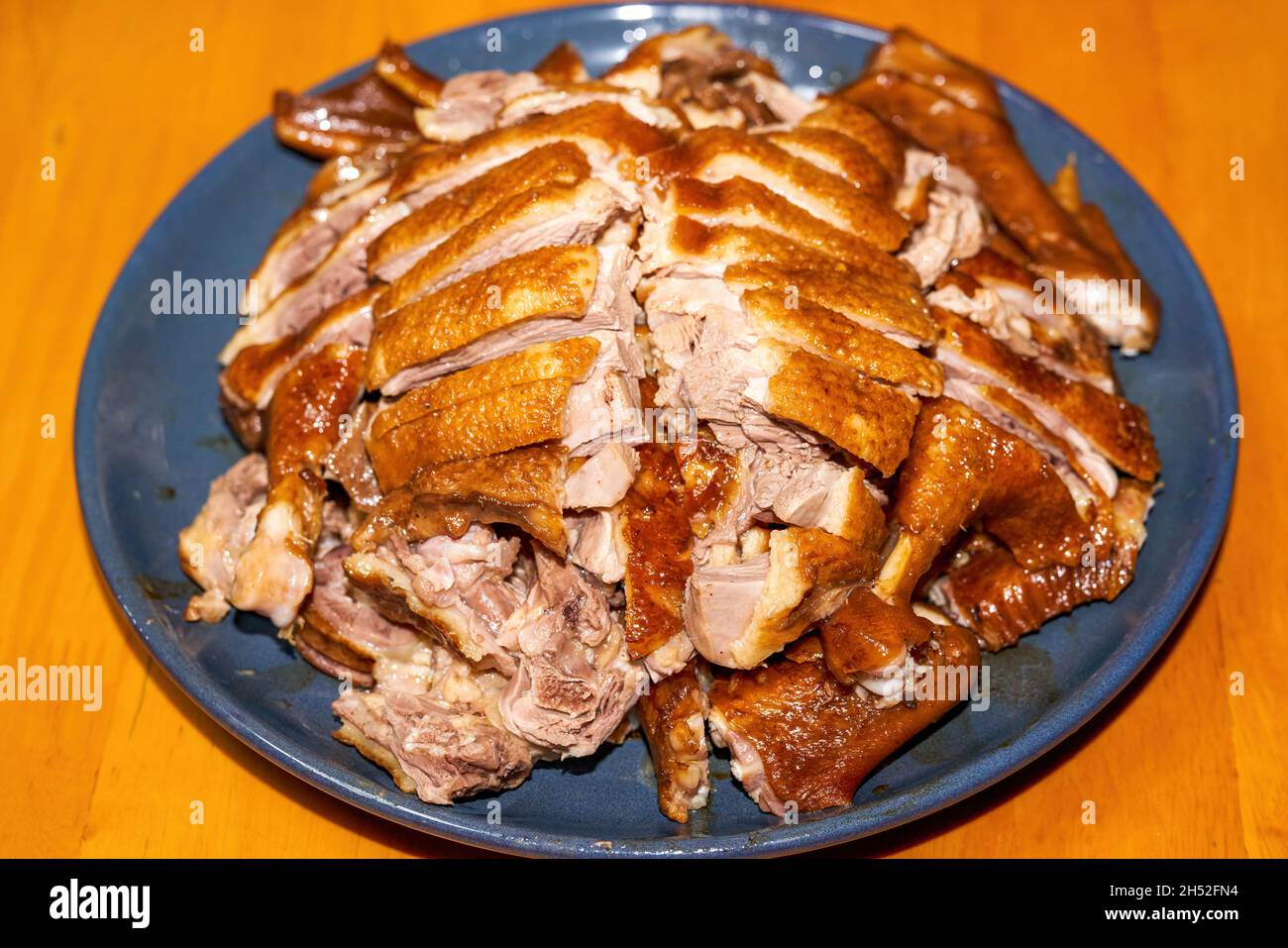 A delicious Chinese dish, marinated duck in sauce Stock Photo Alamy
