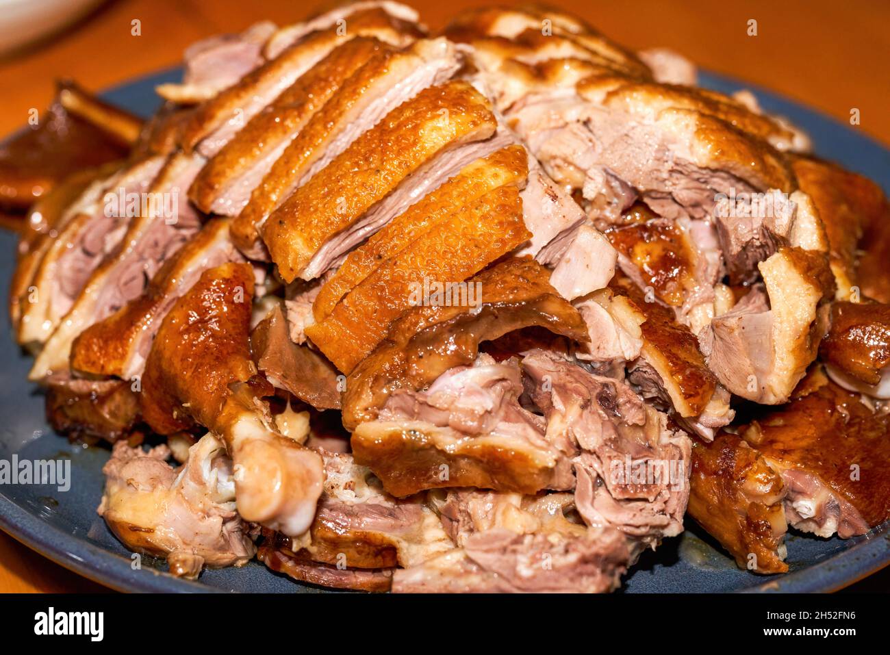 A delicious Chinese dish, marinated duck in sauce Stock Photo Alamy
