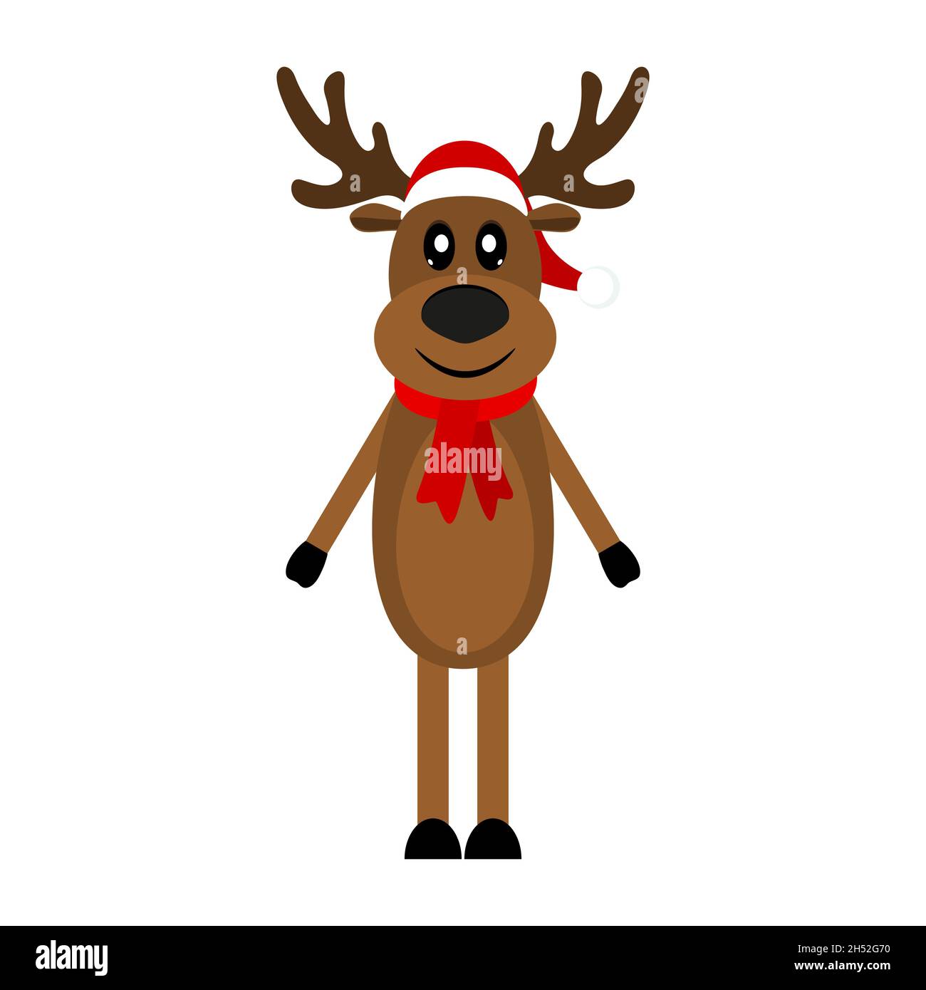 Funny cartoon reindeer for Christmas Stock Vector Image & Art