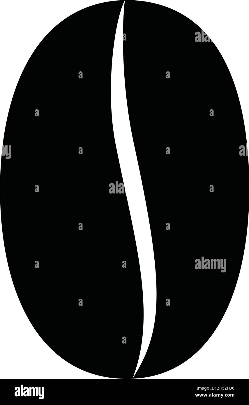 coffee bean icon vector illustration isolated on white background Stock ...