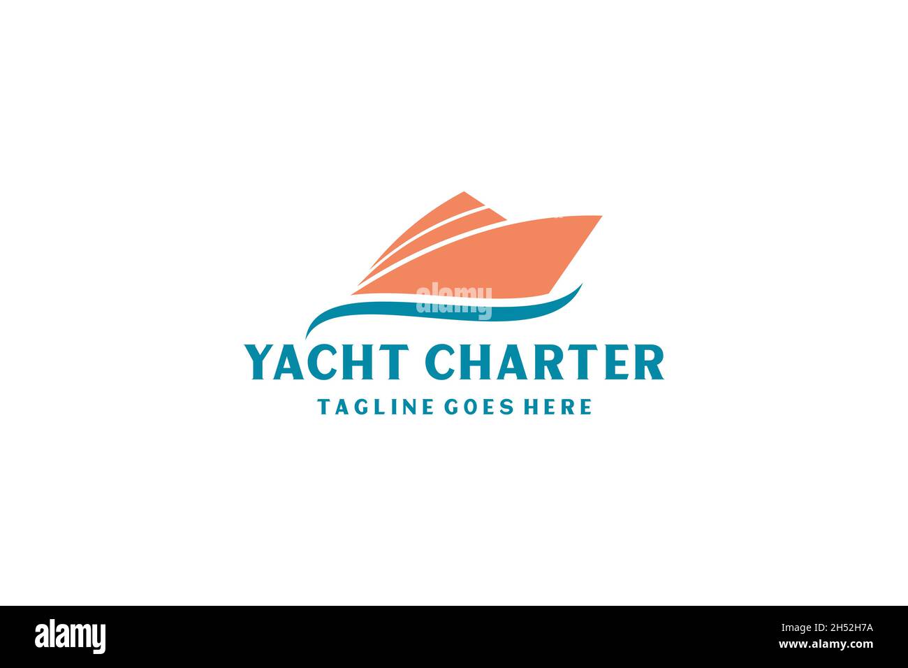 Yacht / Cruise Logo design inspiration with minimalist art Stock Vector