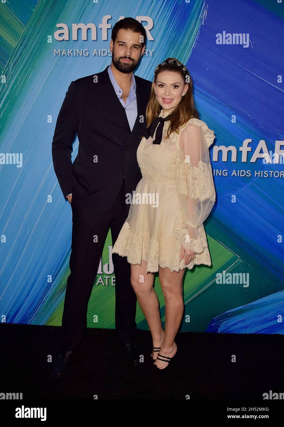 WEST HOLLYWOOD, CA - NOVEMBER 04: Jacob Andreou (L) and Carly Steel ...