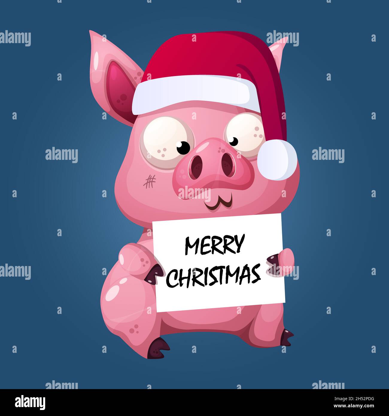 Premium Vector  Cute piggy illustration.