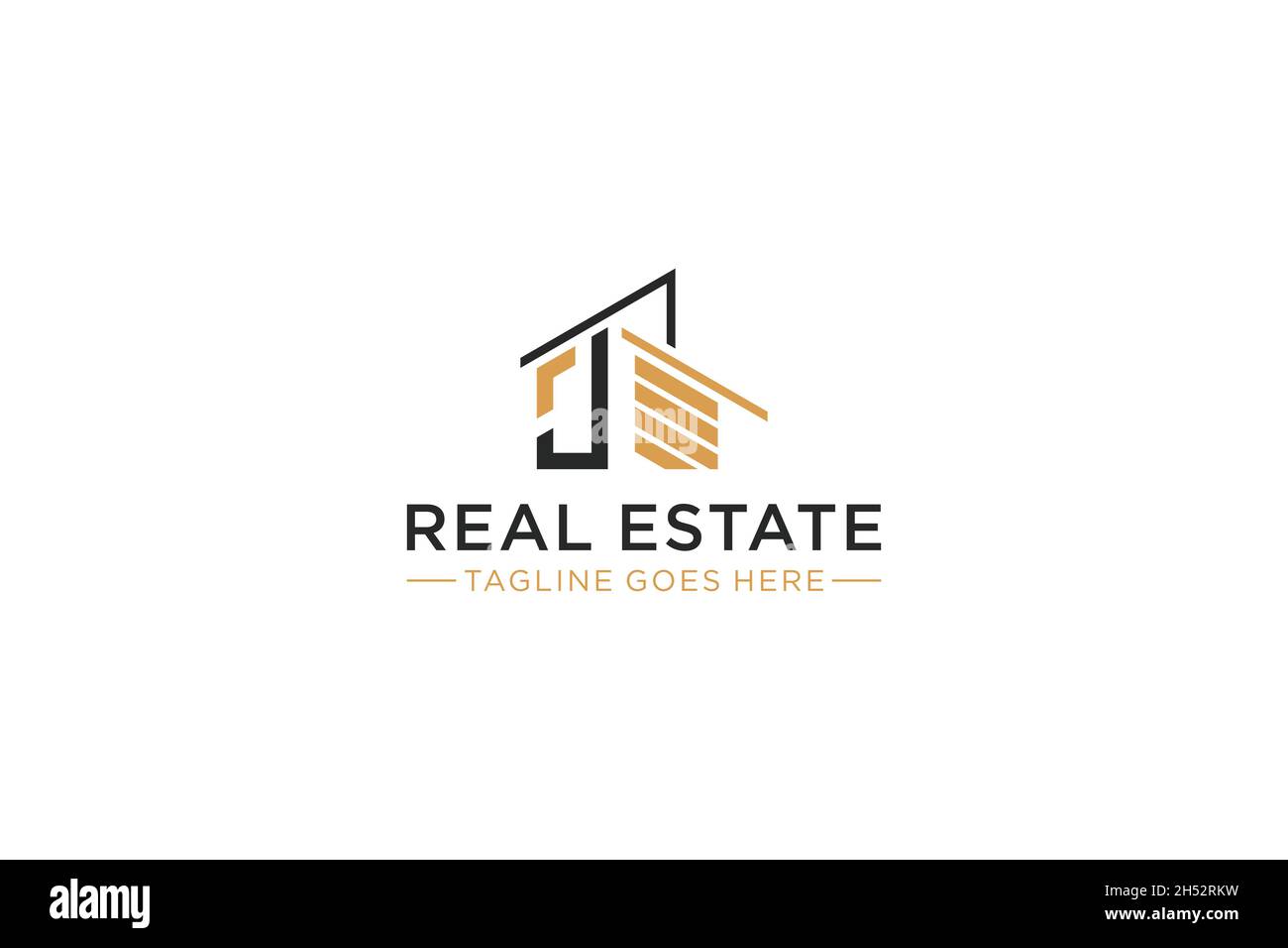 Letter J for Real Estate Remodeling Logo. Construction Architecture