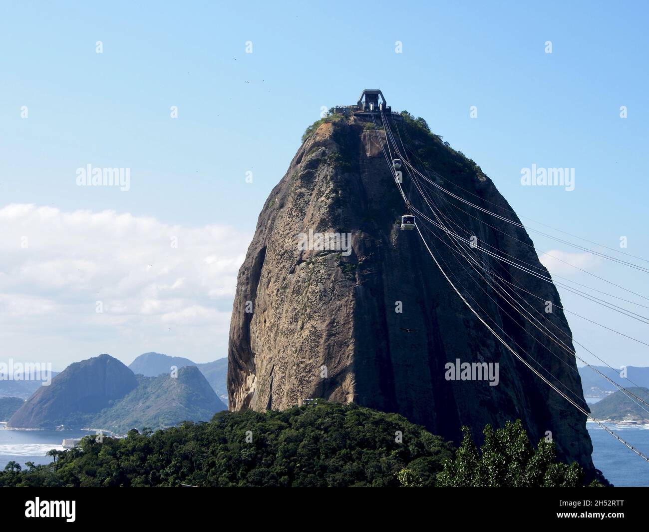 Cliff in Monumento Natural dos Morros do Pao de Acucar e da Urca, Brazil Stock Photo
