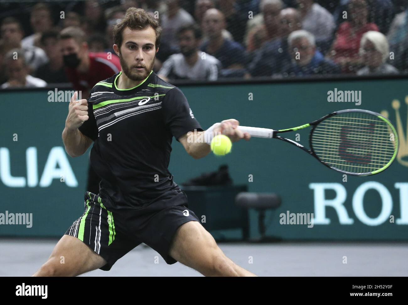 Paris, France. 05th Nov, 2021. Hugo Gaston of France during the Rolex Paris  Masters 2021, ATP Masters 1000 tennis tournament on November 5, 2021 at  Accor Arena in Paris, France - Photo: