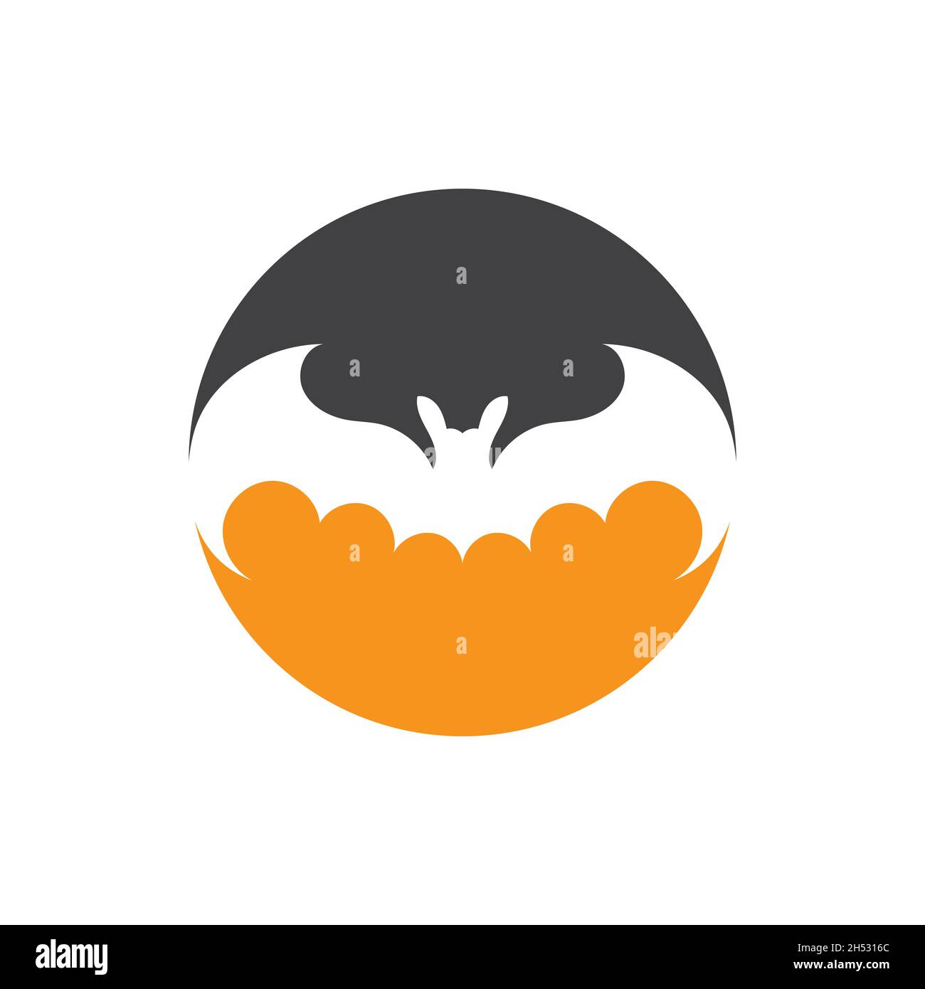 bat logo illustration design template Stock Vector