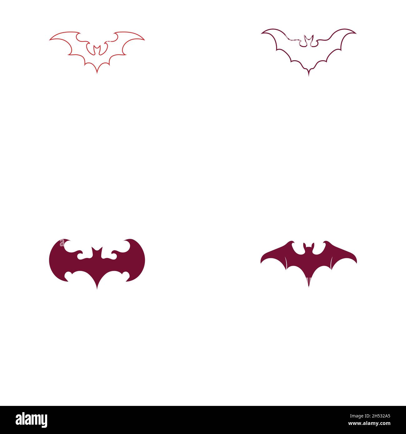 bat logo vector illustration design template - vector Stock Vector ...