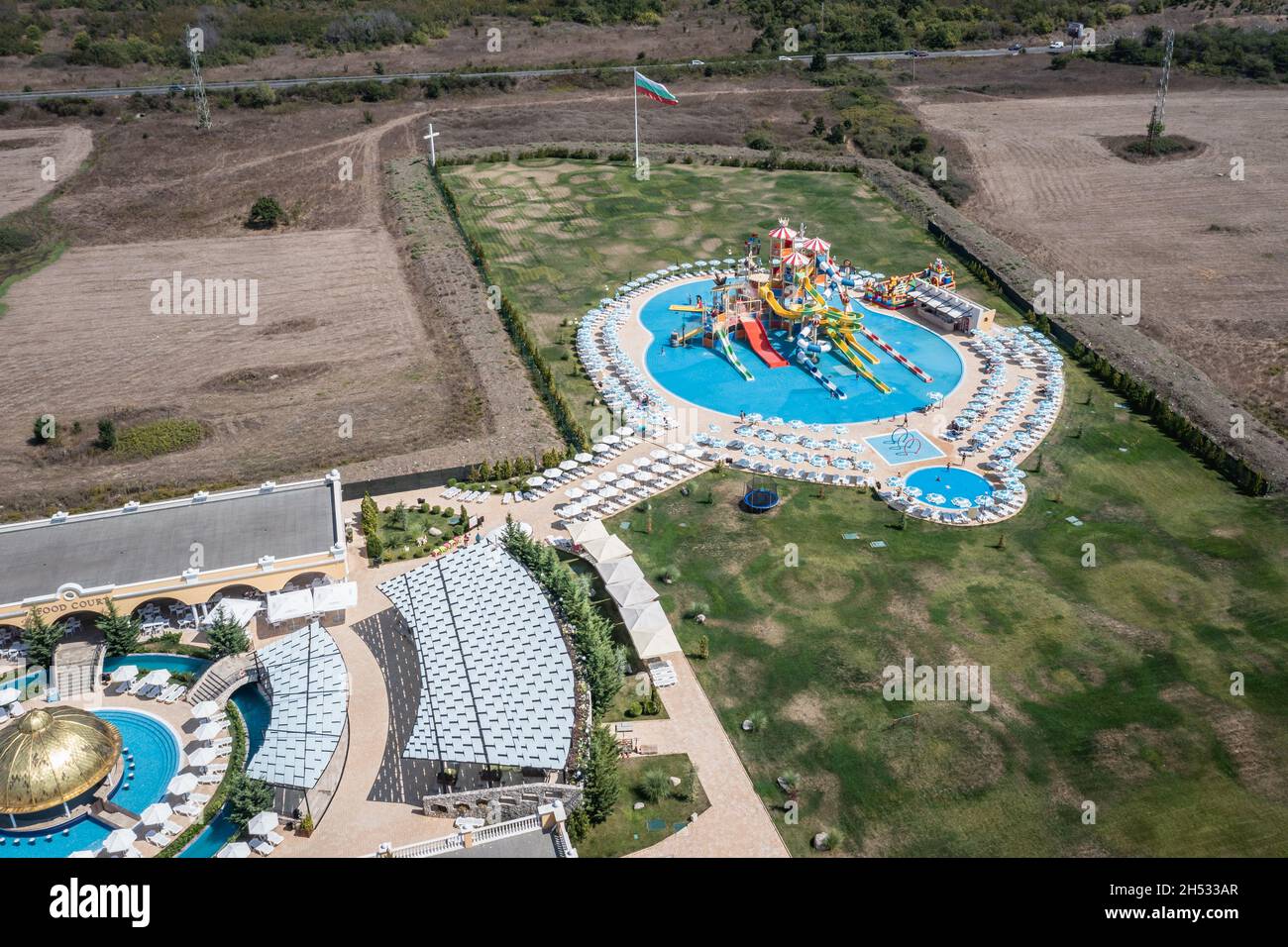AquaPark Neptun next to castle amusement park in Ravadinovo village ...