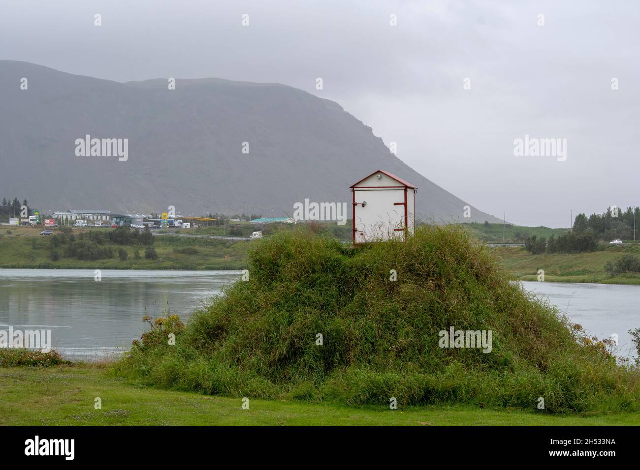 Landscape of troll house on hill in Selfoss Iceland Stock Photo Alamy