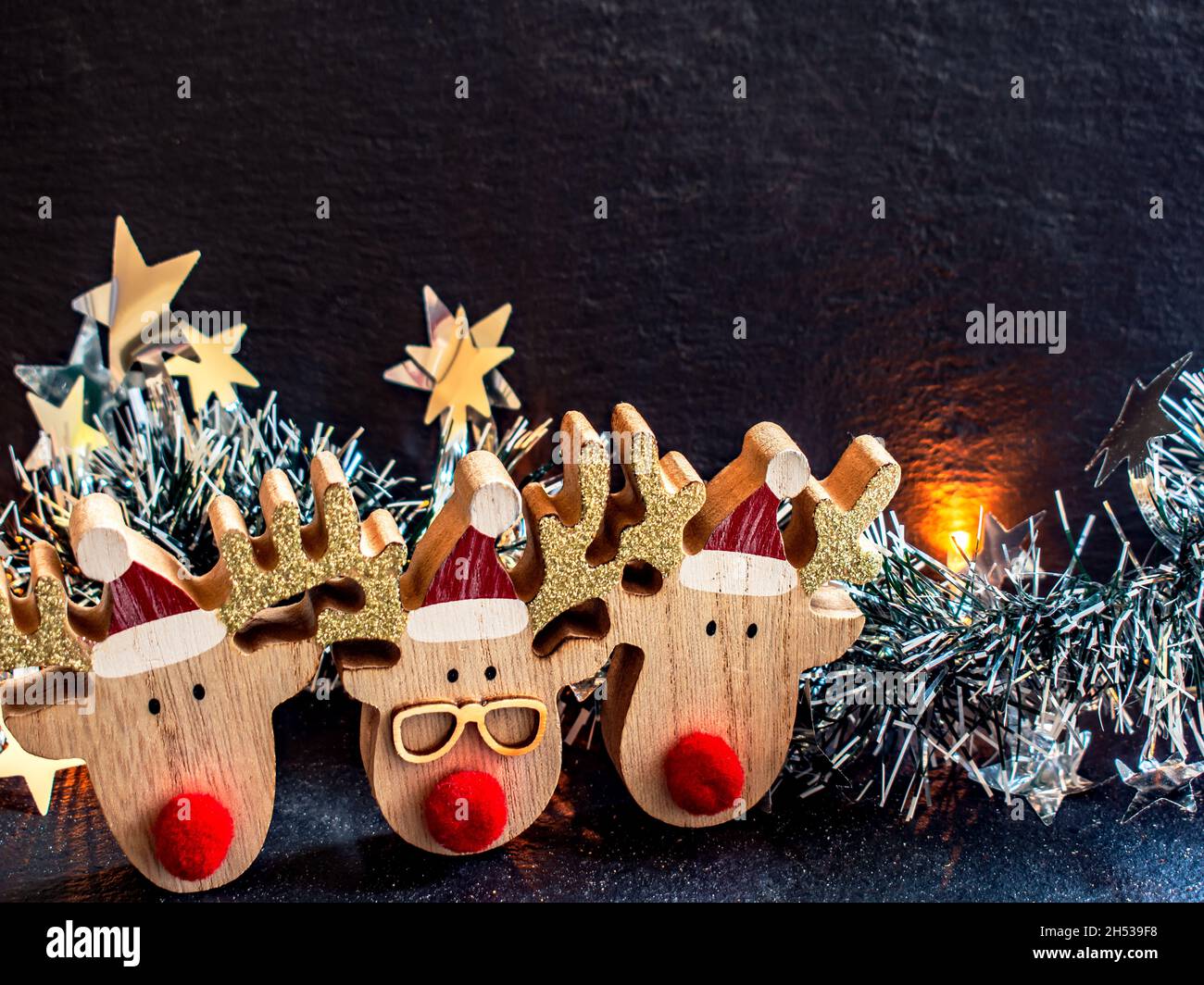 Concept Christmas : Santa Claus is coming Stock Photo